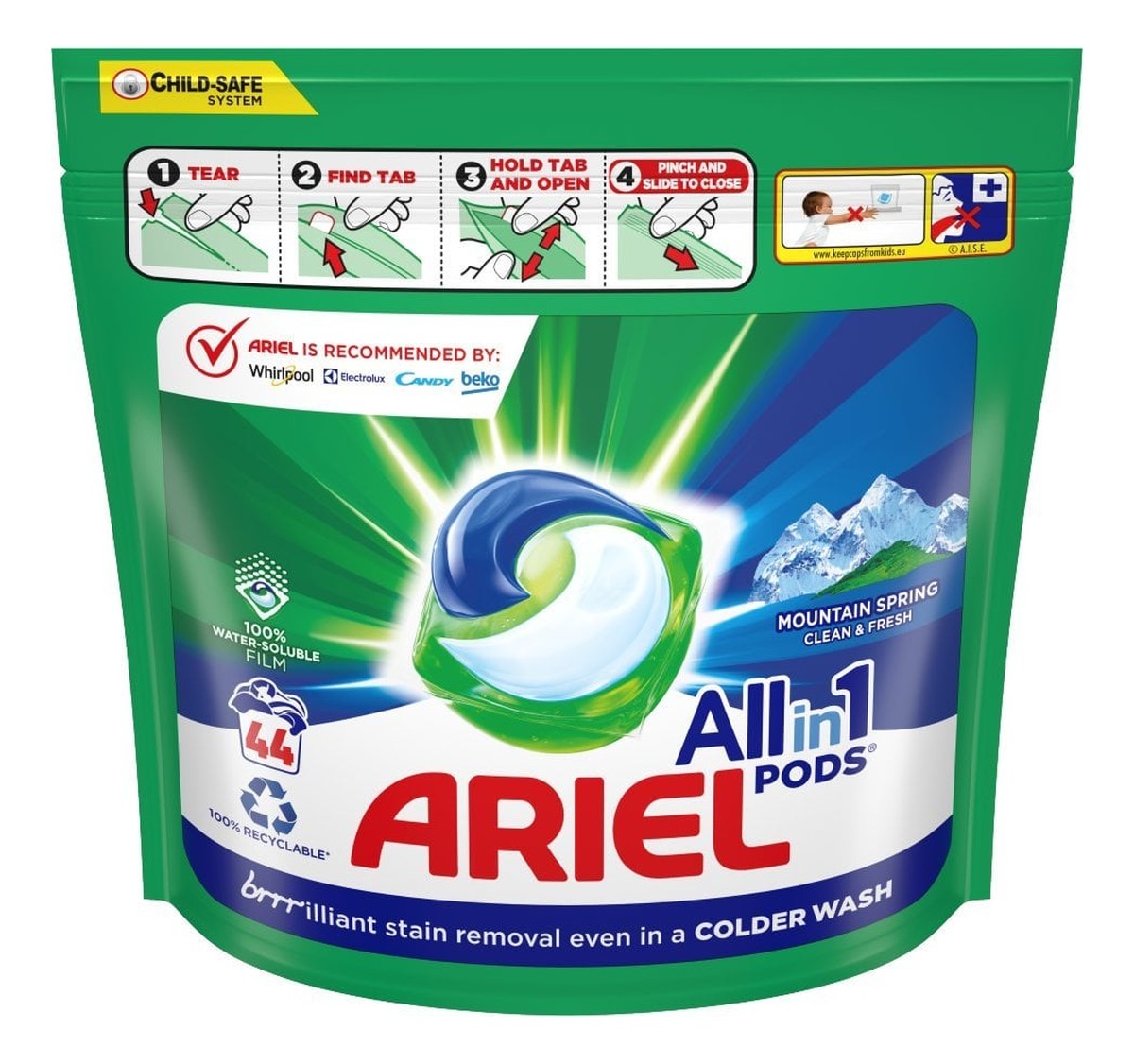 Kapsułki do prania mountain spring