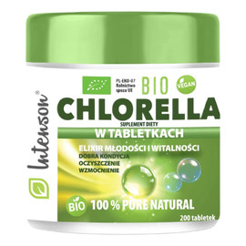 Bio chlorella suplement diety 200 tabletek