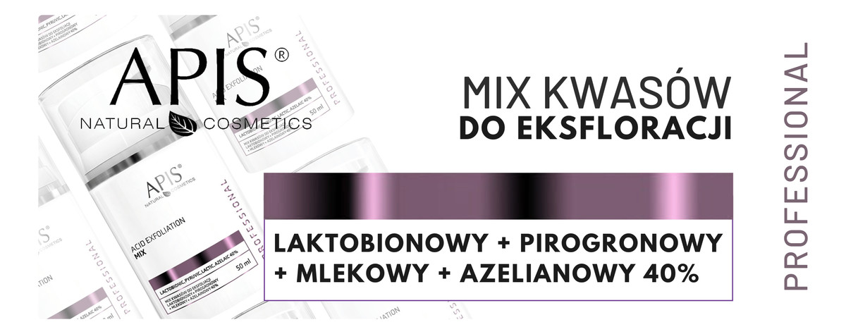 mix kwasów do eksfoliacji Laktobionowy + Pirogronowy + Mlekowy + Azelainowy 40%