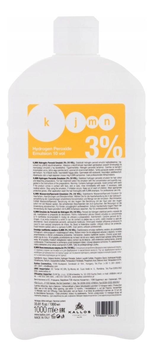 Utleniacz - woda utleniona Peroxid 3%