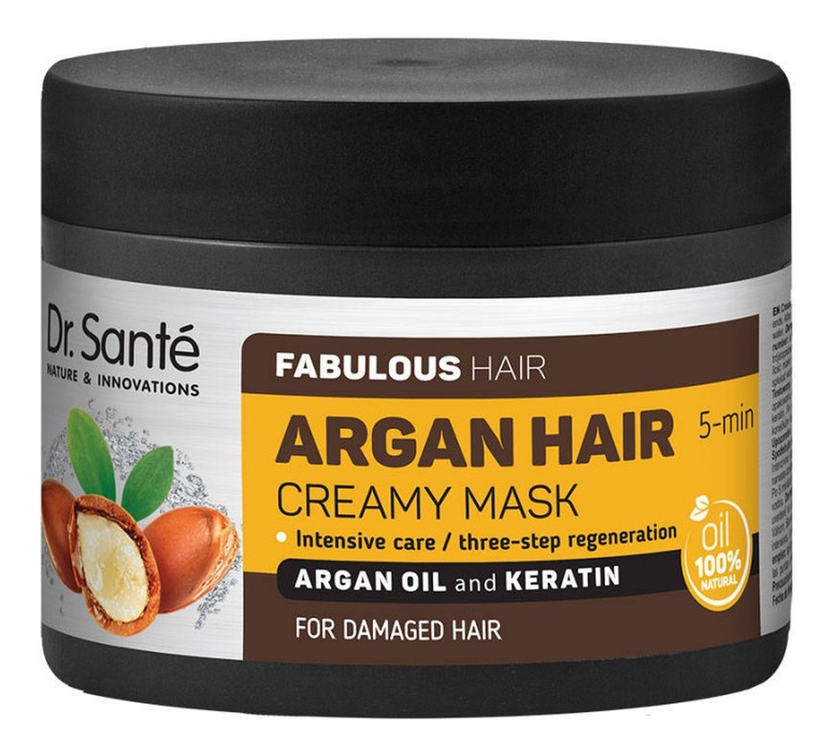 Maska do włosów z olejem arganowym i keratyną