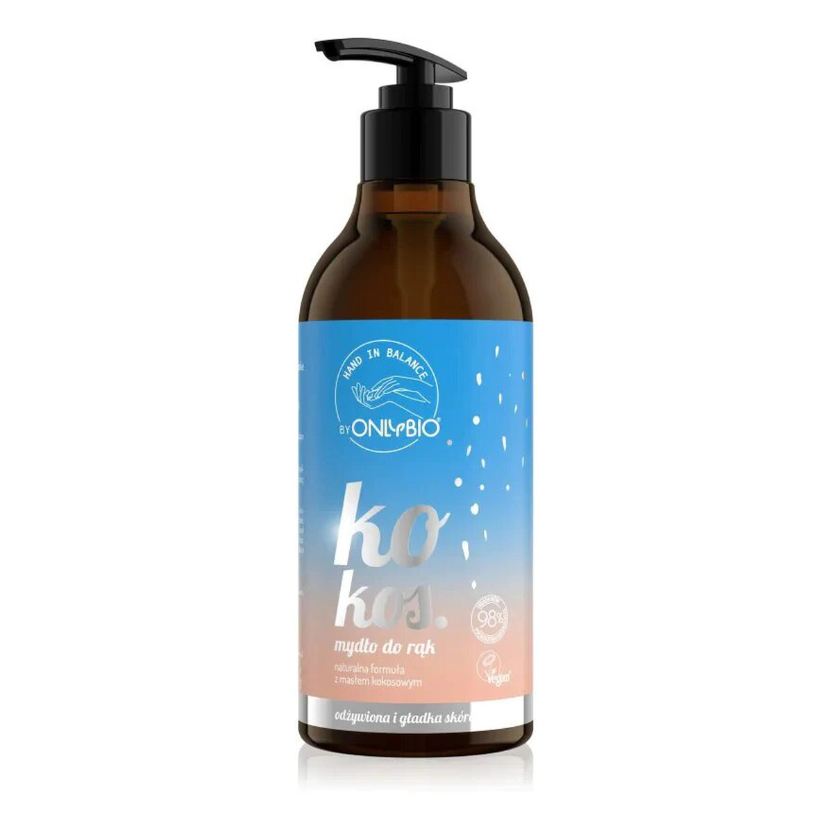 OnlyBio Hand in Balance Odżywcze Mydło do Rąk Kokos 400ml