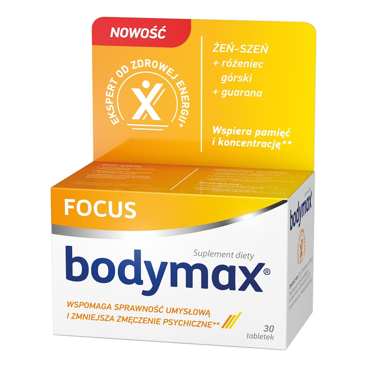 Bodymax Focus suplement diety 30 tabletek