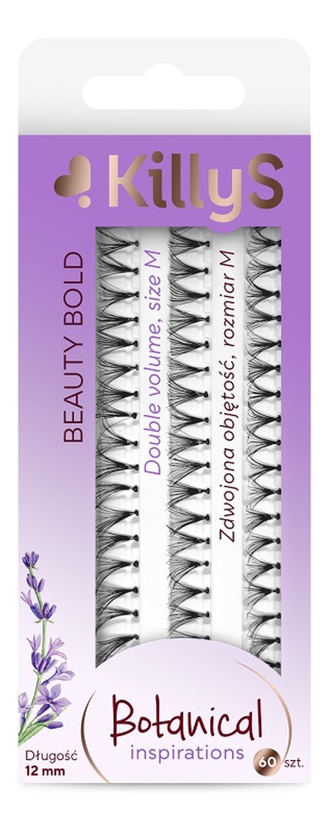 Botanical inspirations beauty bold kępki sztucznych rzęs zdwojona objętość rozmiar m