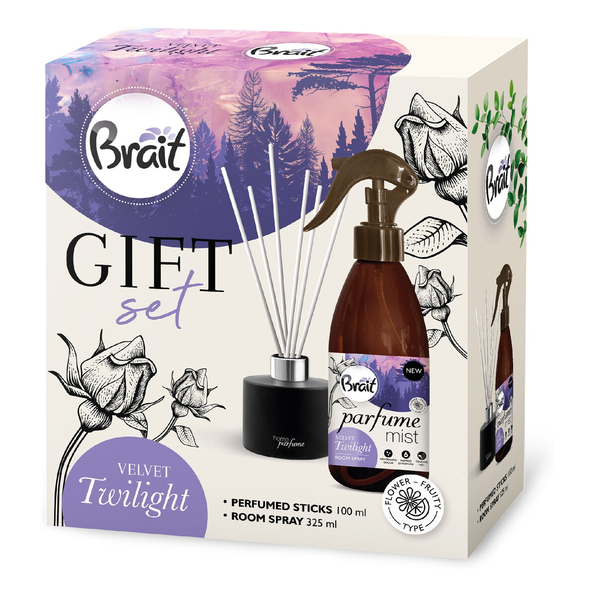 Brait Home Parfume Zestaw prezentowy Velvet Twilight 325ml