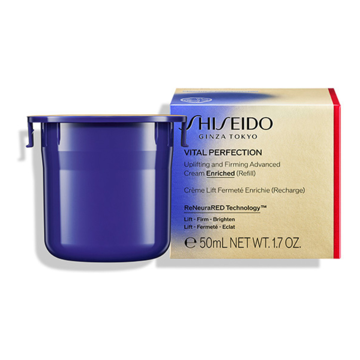 Shiseido Vital Perfection Uplifting and Firming Advanced Cream Enriched zaawansowany krem ujędrniająco-liftingujący refill 50ml