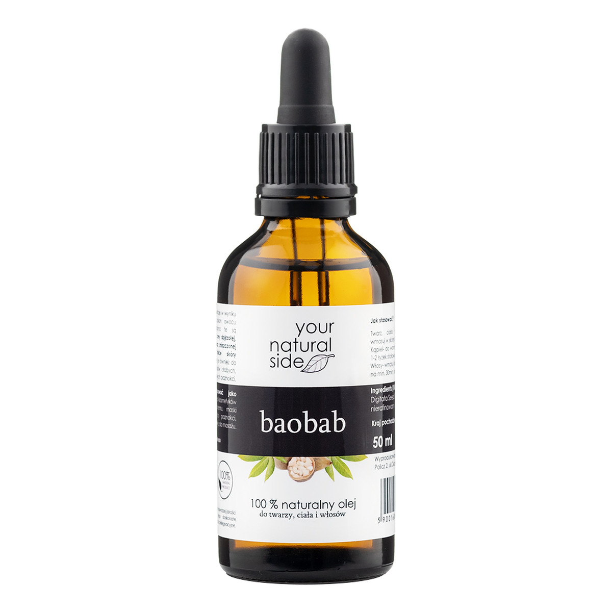 Your Natural Side 100% Naturalny olej z baobabu 50ml