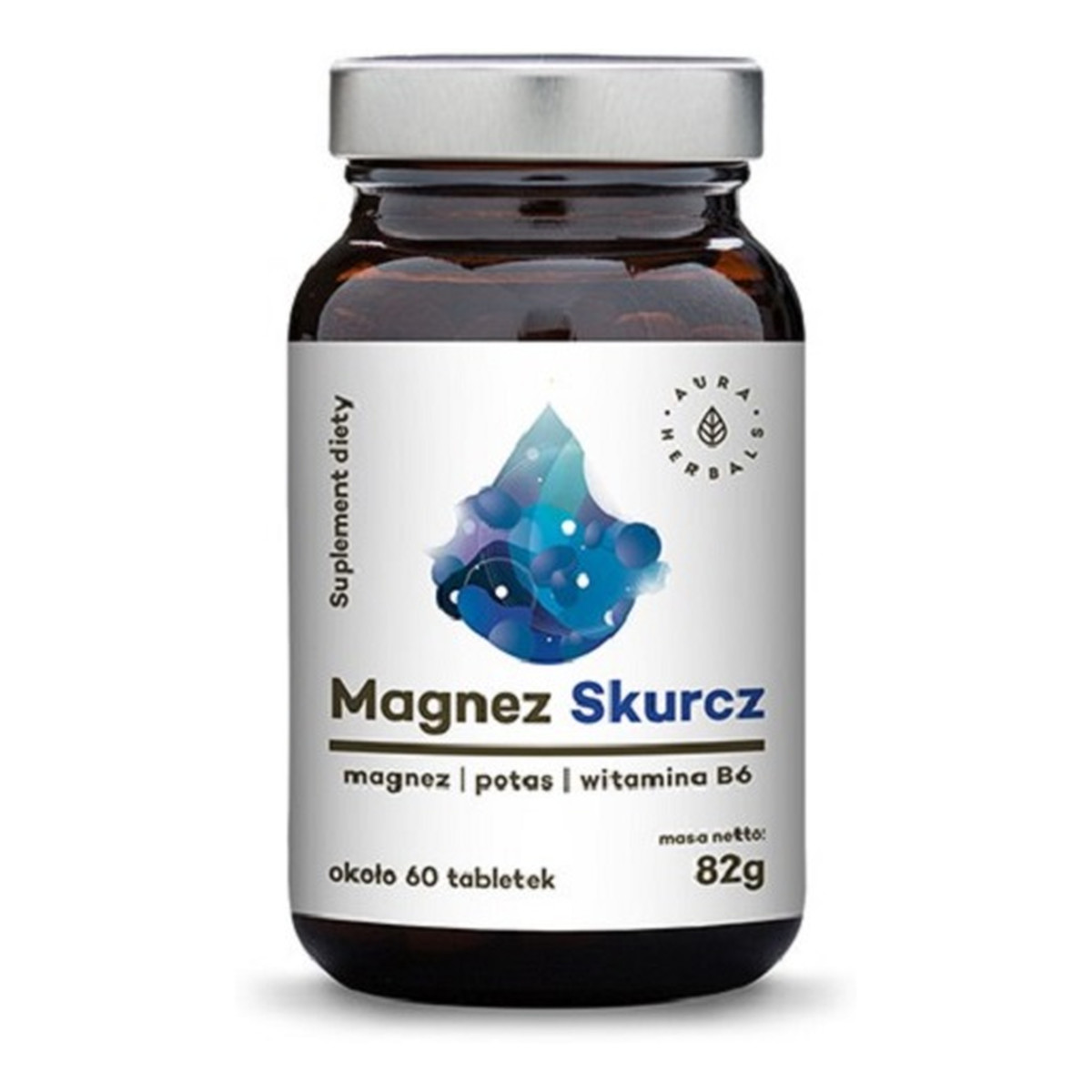 Aura Herbals Suplement diety Magnez Skurcz 60 tabletek 82g