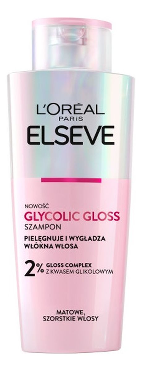 Elseve glycolic gloss szampon do włosów szorstkich i matowych