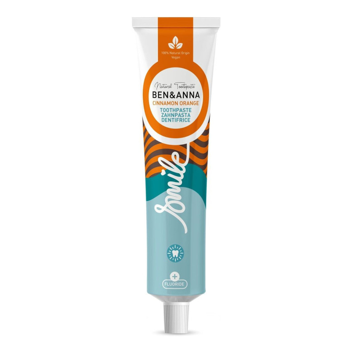 Ben&Anna Natural toothpaste naturalna pasta do zębów z fluorem pomarańcza z cynamonem 75ml