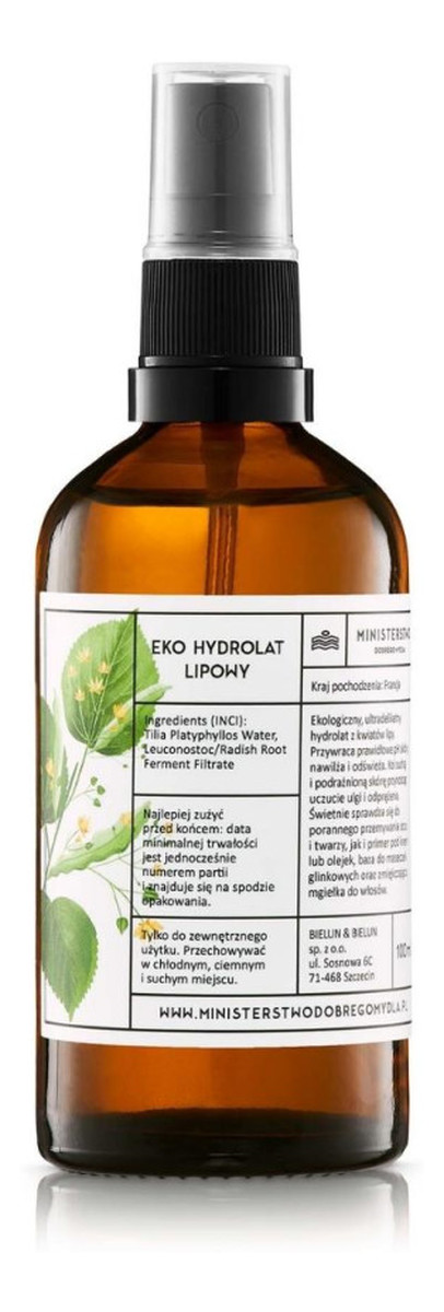 Hydrolat lipowy ekologiczny