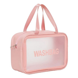 Kosmetyczka przezroczysta jednokomorowa washbag (99328) 1 szt.-mix kolorów