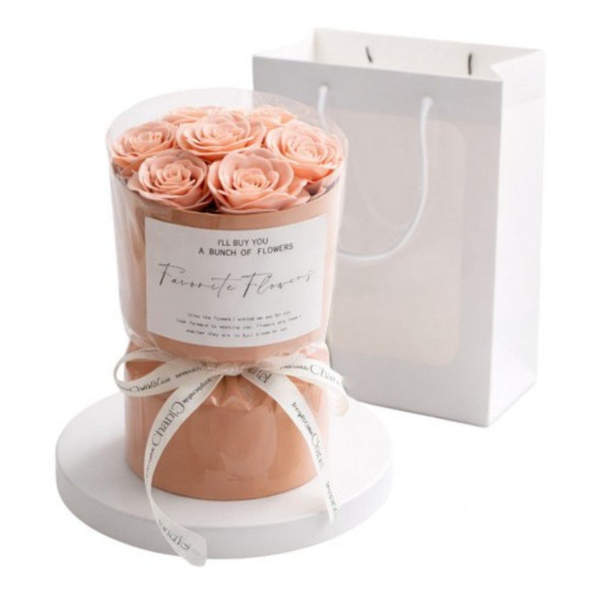 Ecarla Flower Box Bukiet zapachowych kwiatów mydlanych (BUK27R) 7szt.