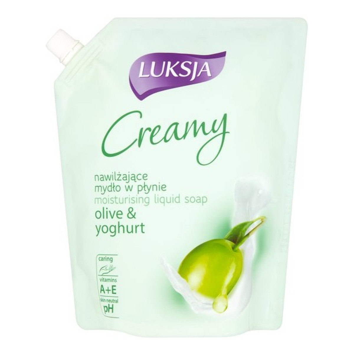 Luksja Creamy Olive & Yoghurt Nawilżające mydło w płynie opakowanie uzupełniające 900ml