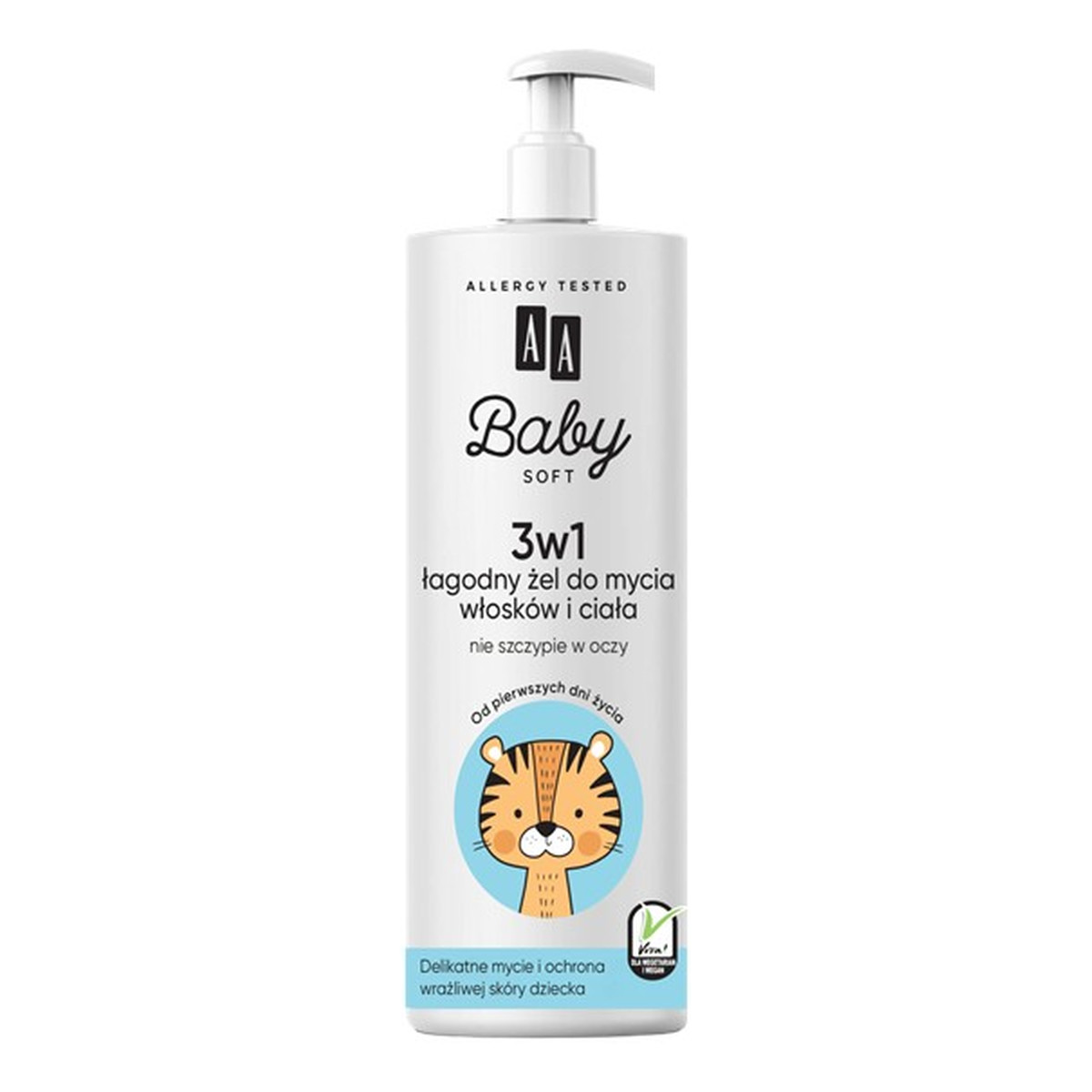 AA Baby Soft Łagodny Żel do mycia i włosków 500ml