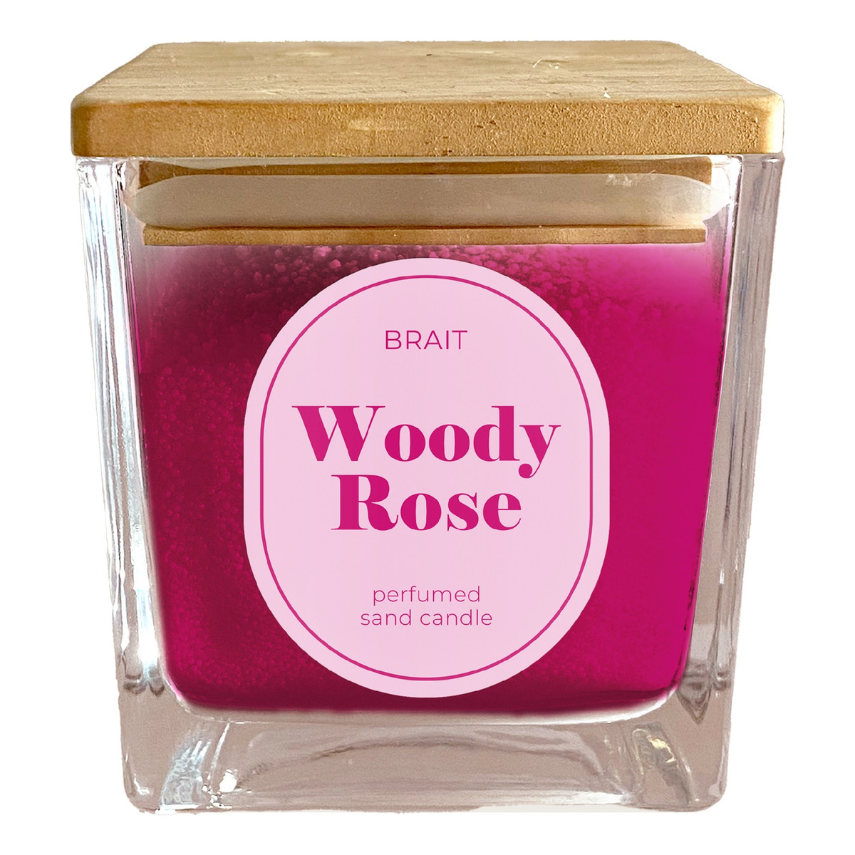 Brait Świeca piaskowa Woody Rose 130g