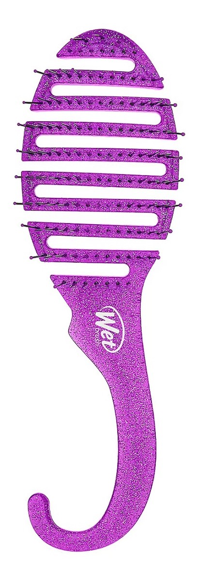 Shower detangler szczotka do rozczesywania włosów pod prysznicem purple glitter