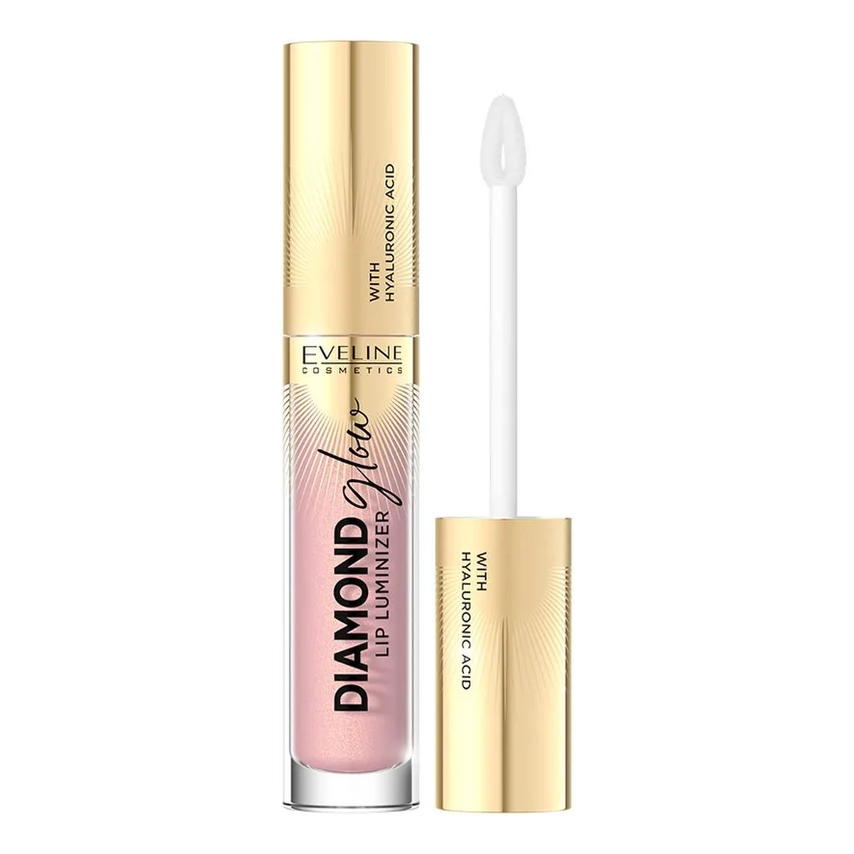 Eveline Diamond glow Lip Luminizer Błyszczyk do ust z kwasem hialuronowym