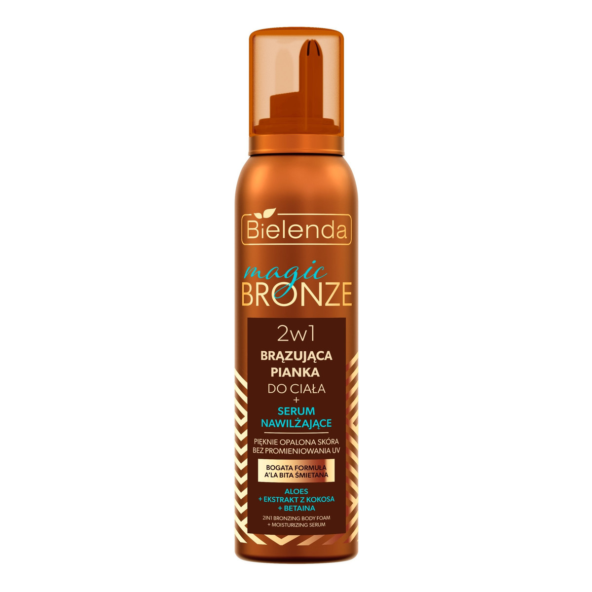 Bielenda Magic Bronze 2w1 Brązująca Pianka do ciała + serum nawilżające 200ml