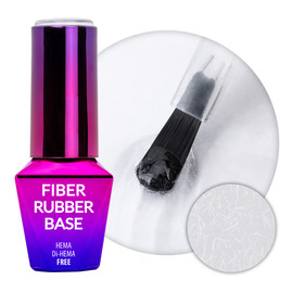 Fiber rubber base baza kauczukowa z włóknami do manicure i pedicure clear
