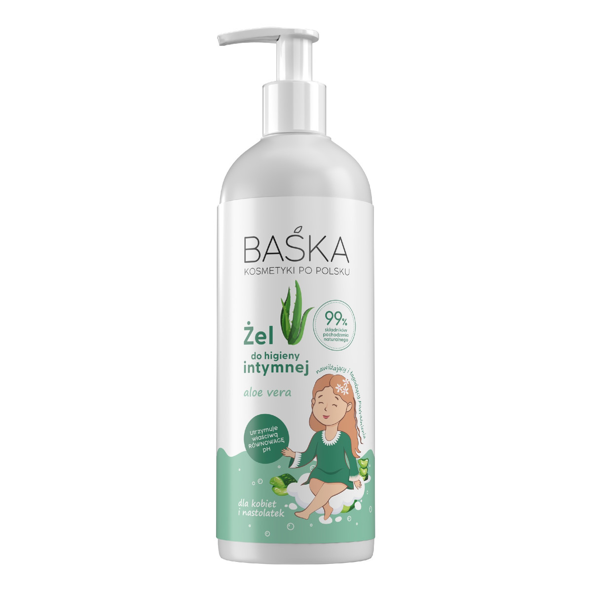 Baśka Żel do higieny intymnej Aloe Vera 400ml