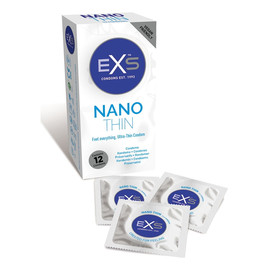 Nano thin ultra cienkie prezerwatywy 12szt.
