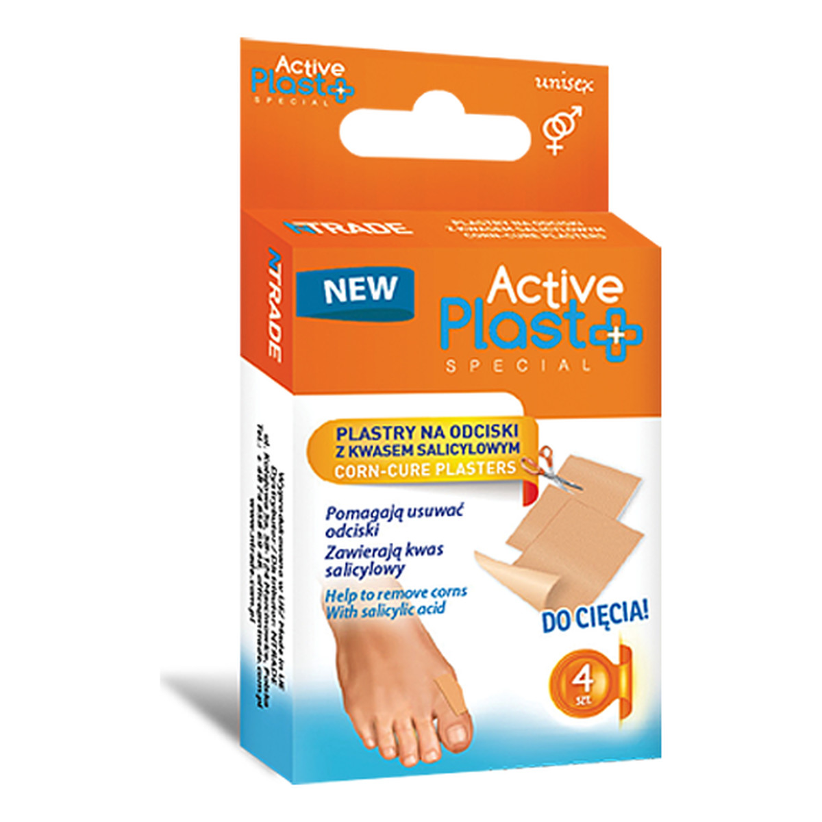 Active Plast Special Plastry Na Odciski Z Kwasem Salicylowym Do Cięcia