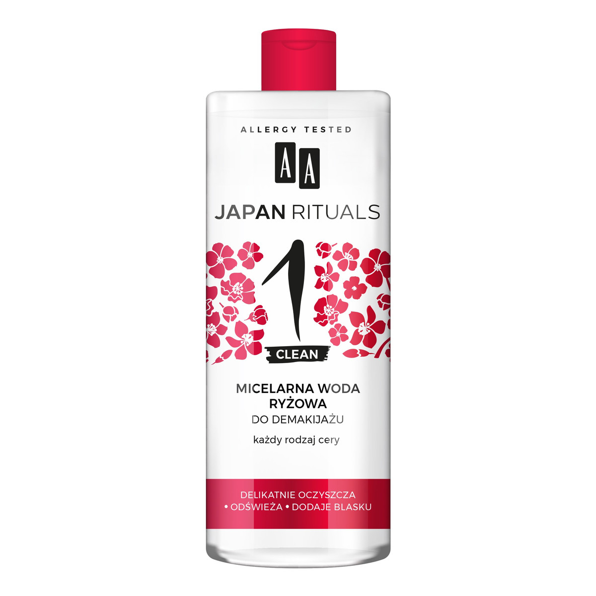 AA JAPAN RITUALS Clean Micelarna Woda Ryżowa Do Demakijażu - Każdy Rodzaj Cery 400ml