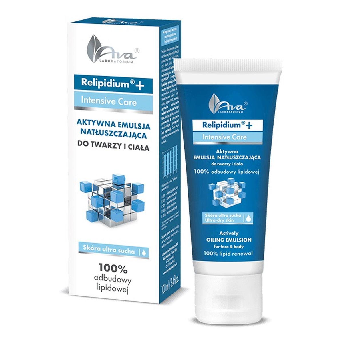 Ava Laboratorium Relipidium+ aktywna Emulsja natłuszczająca do twarzy i ciała 100ml