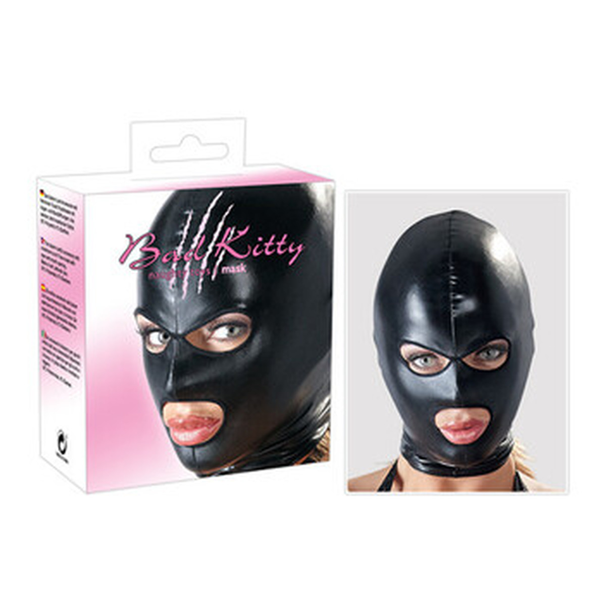 Bad Kitty Mask silikonowa maska z owtorem na usta i oczy