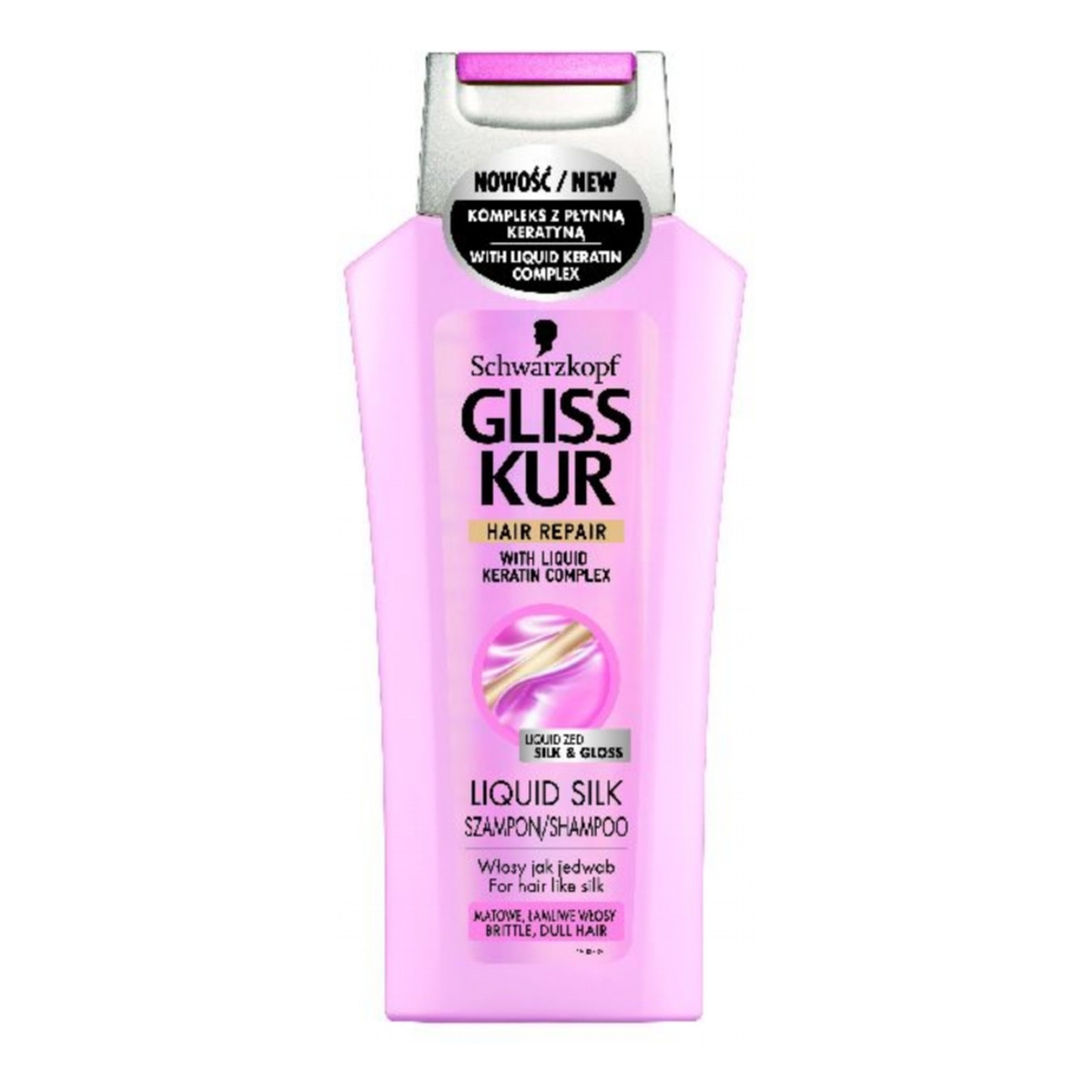 Gliss Liquid Silk Szampon Do Włosów Płynny Jedwab 250ml