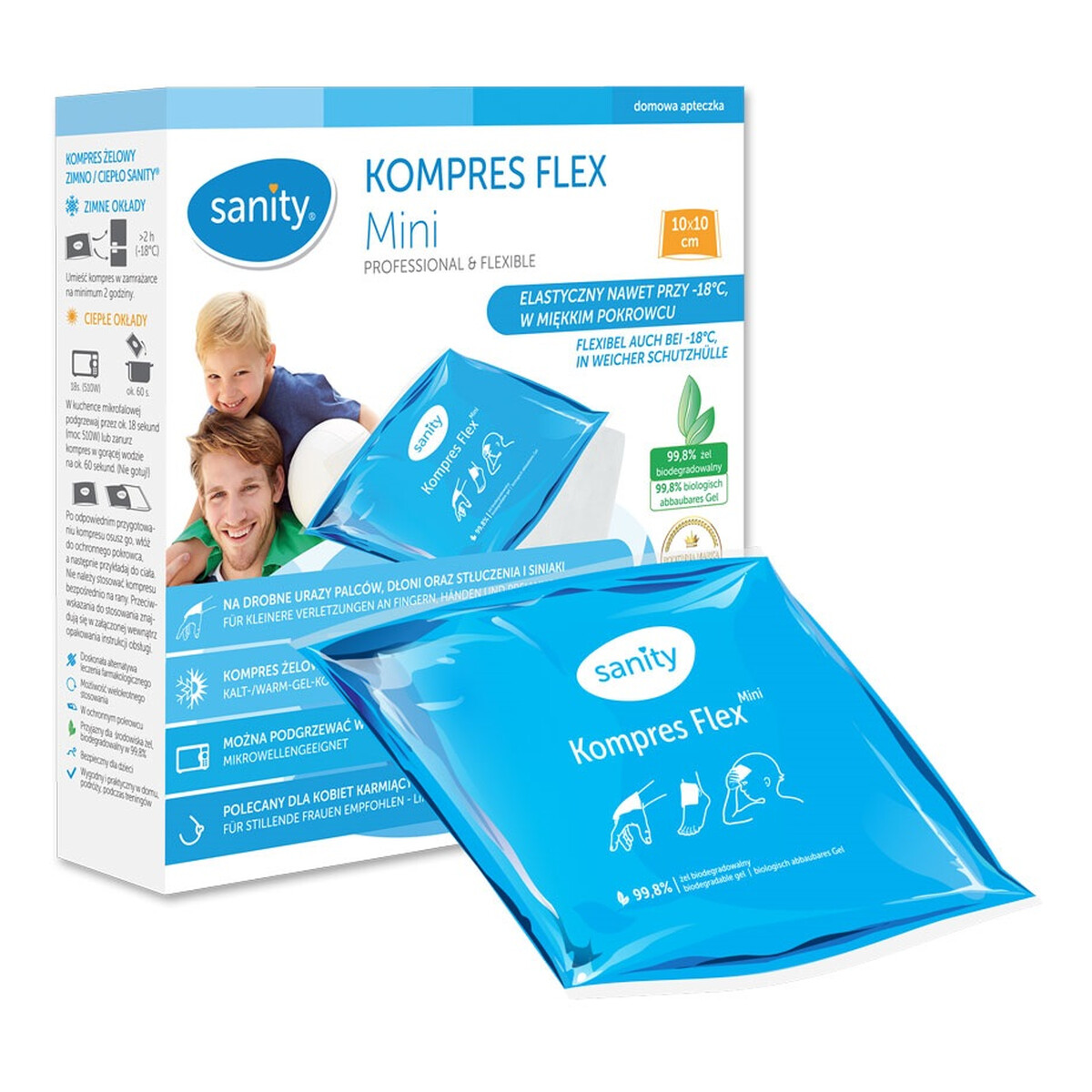 Sanity Kompres flex mini 10×10 cm