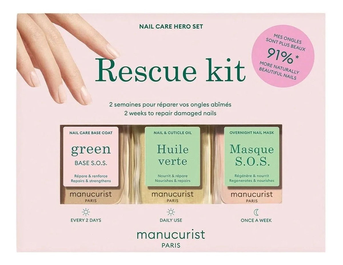 Zestaw do pielęgnacji paznokci 3x15ml