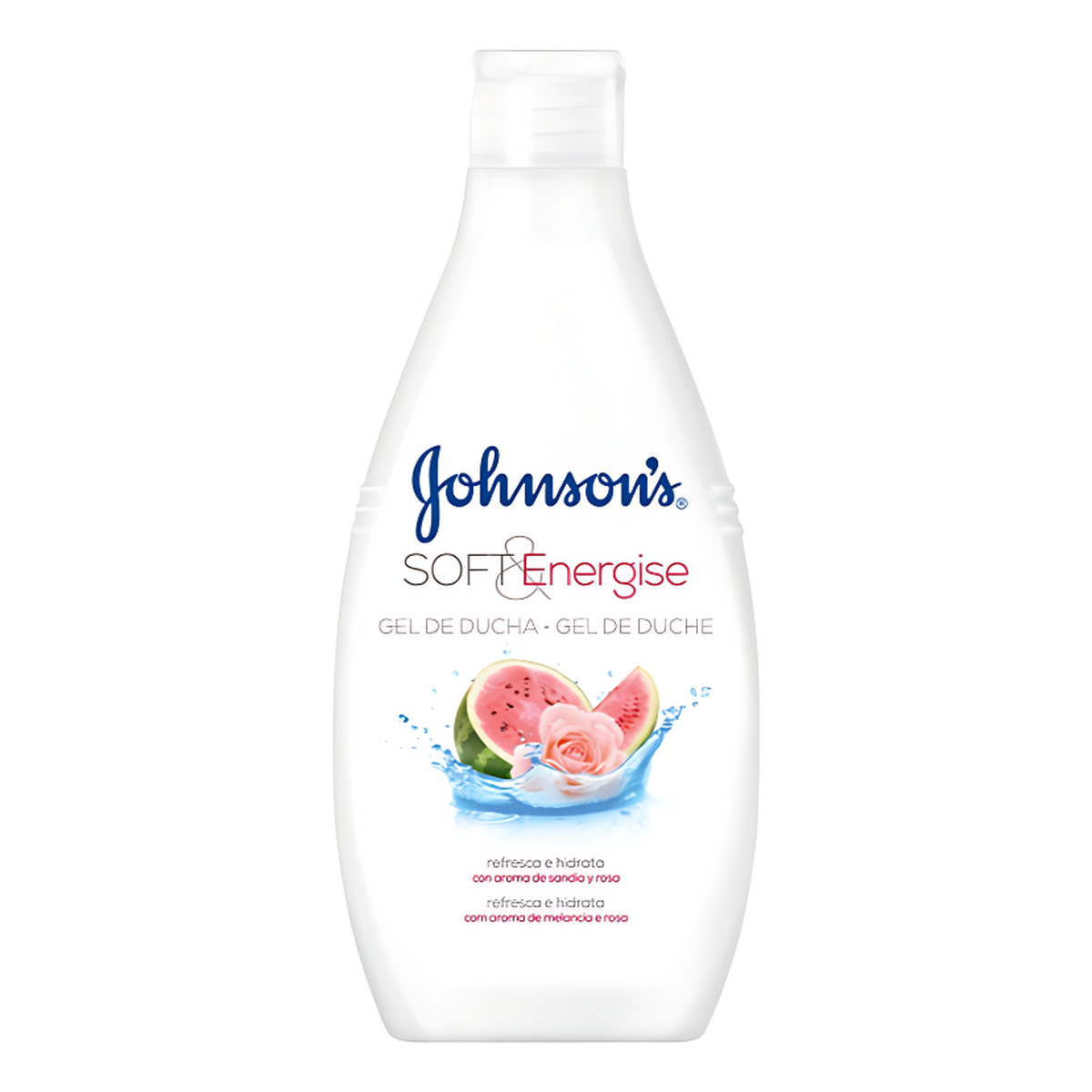 Johnson & Johnson Soft & Energise Żel pod Prysznic Arbuz i Róża 400ml