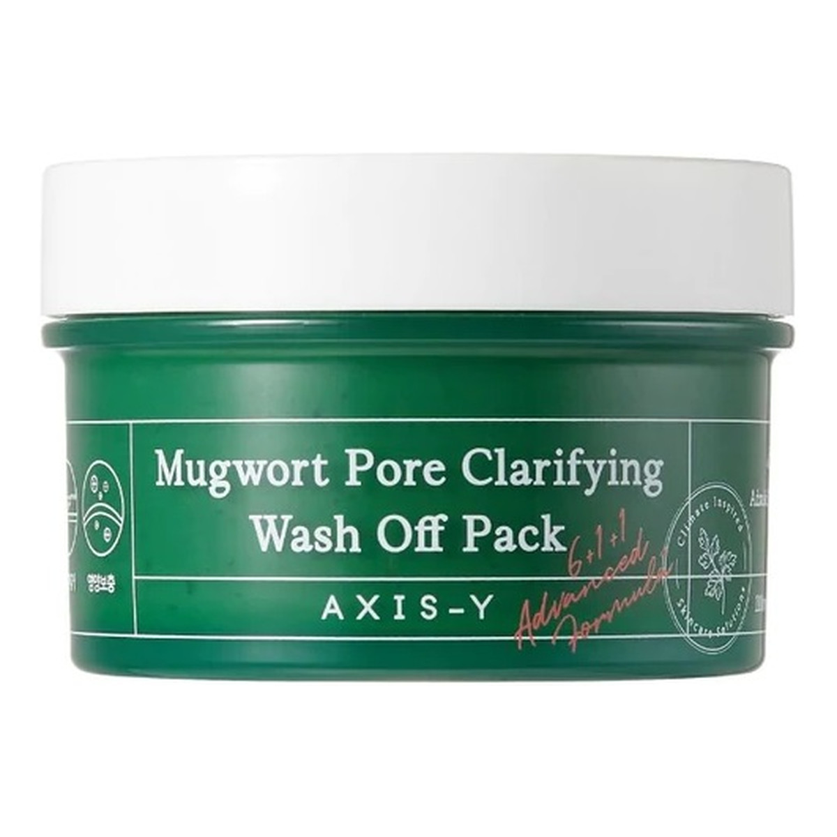 Axis-Y Mugwort pore clarifying wash off pack oczyszczająca maska do twarzy z bylicą 100ml