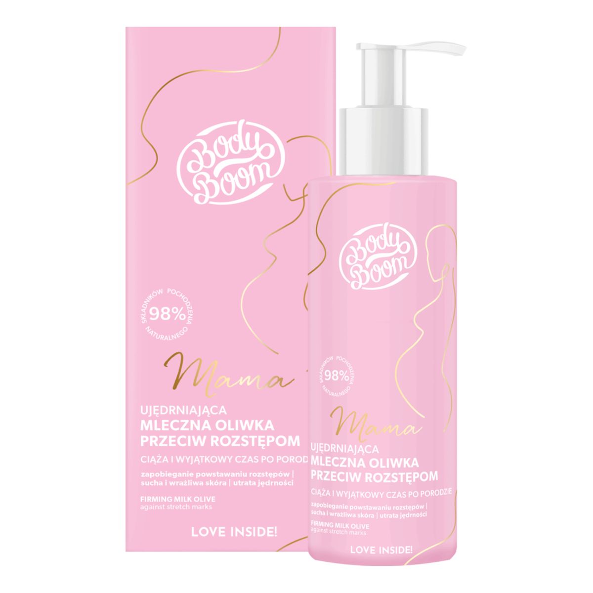 Body Boom Mama Ujędrniająca Mleczna Oliwka przeciw rozstępom 90g