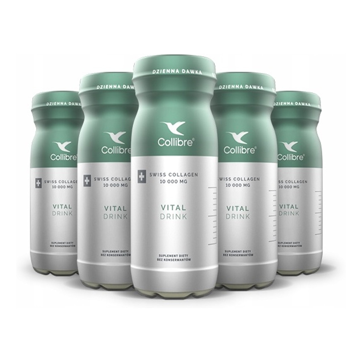 Collibre Swiss collagen vital drink płynny kolagen suplement diety 10000mg 32x 140ml