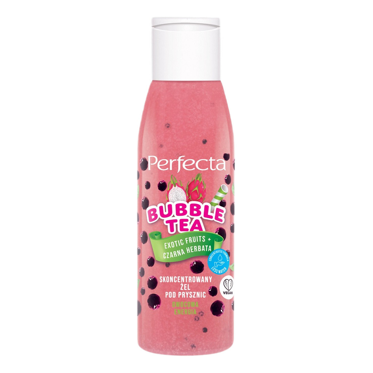 Perfecta Bubble Tea skoncentrowany Żel pod prysznic exotic fruits + czarna herbata 100ml