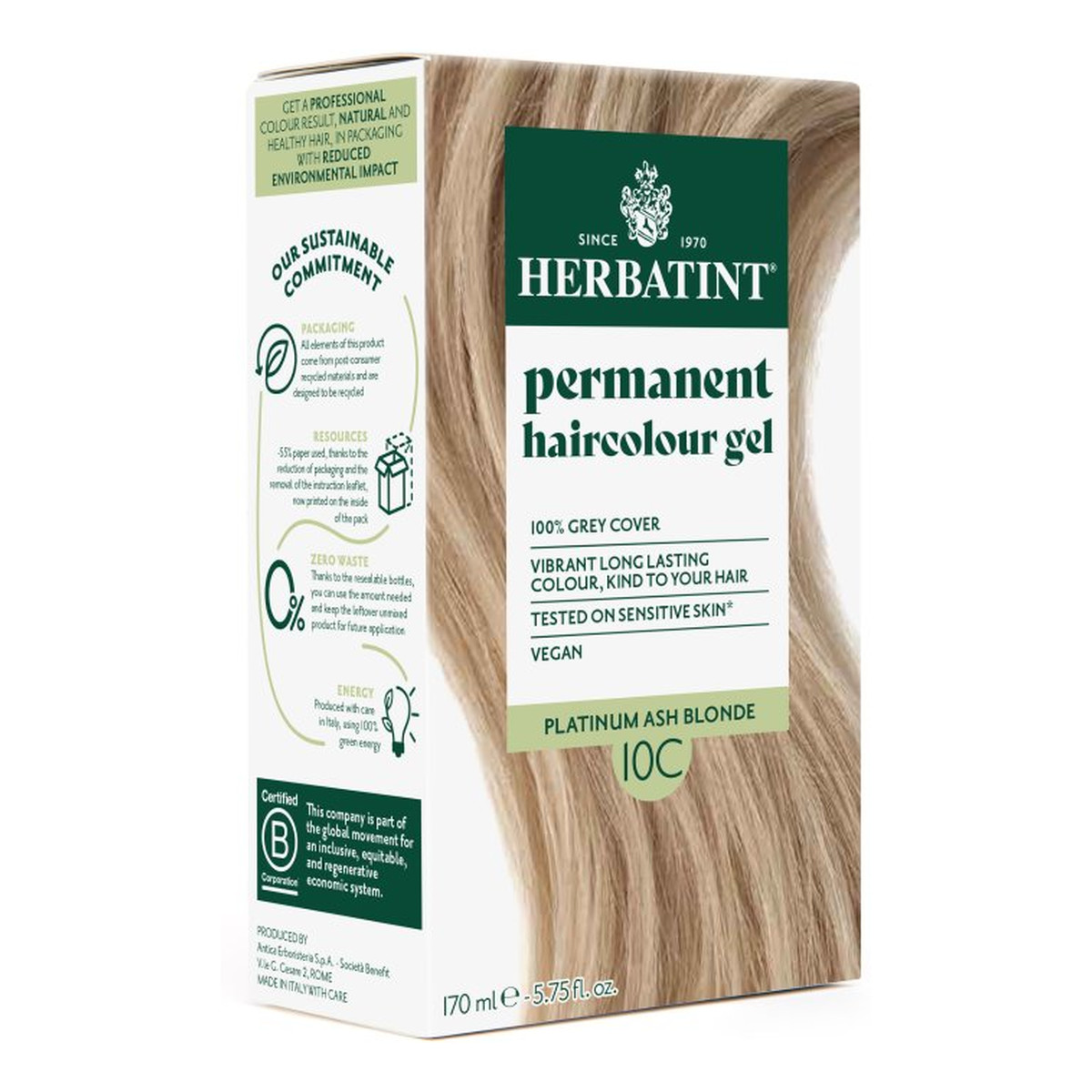 Herbatint Trwała Ziołowa farba do włosów 170ml