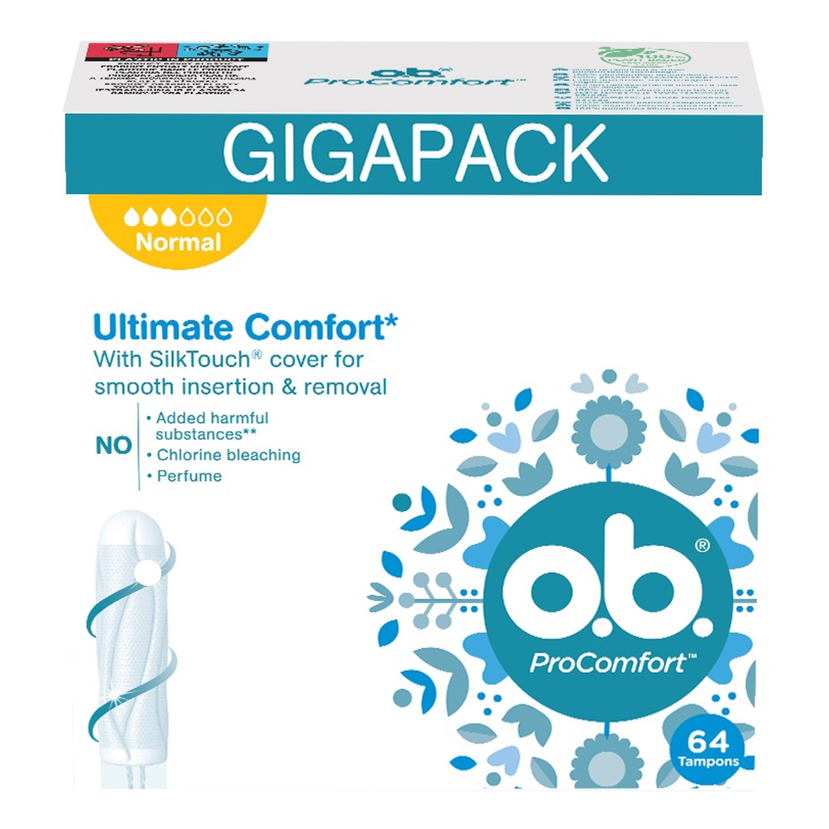 O.B. Procomfort tampony normal 64szt.