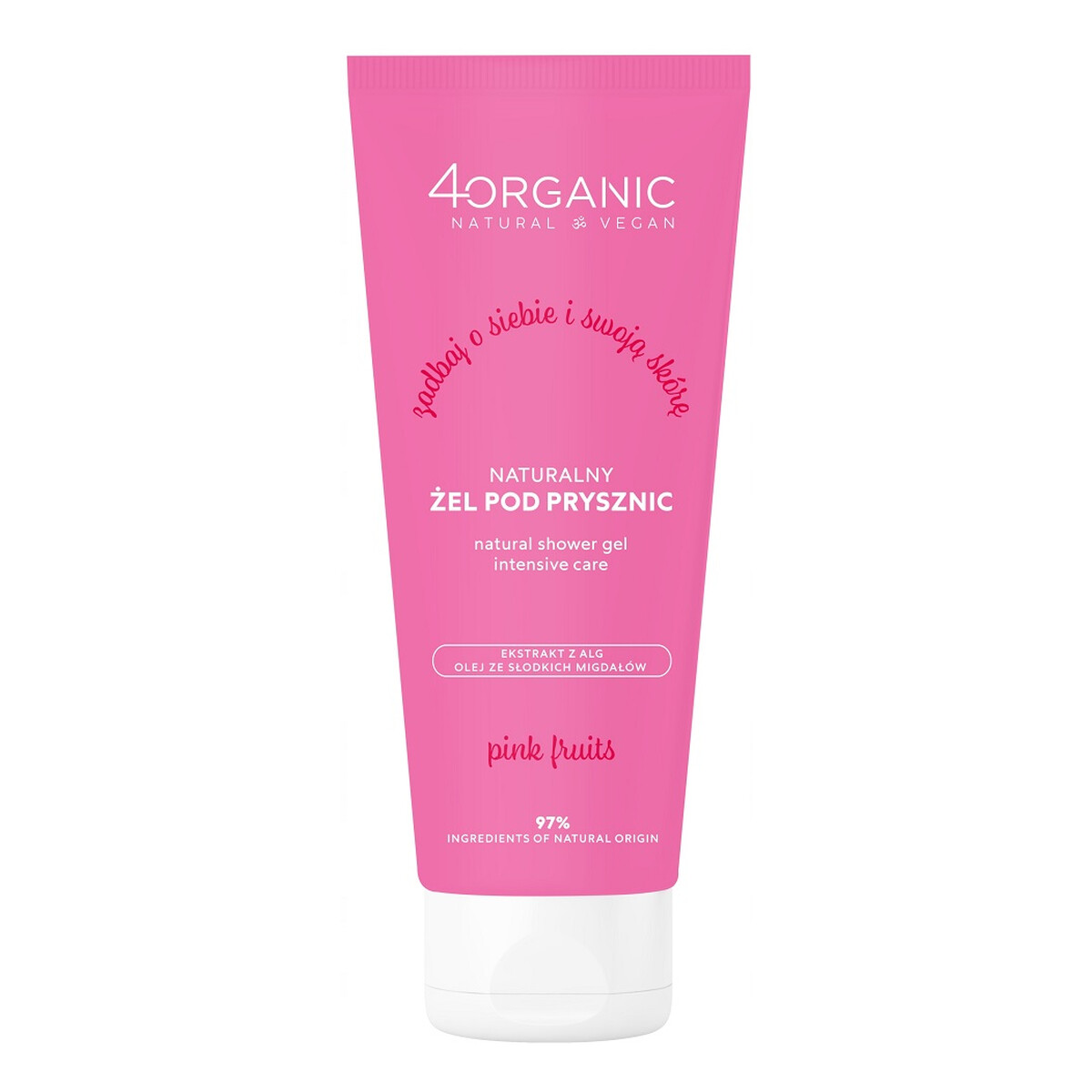 4organic Naturalny Żel pod prysznic pink fruits 200ml