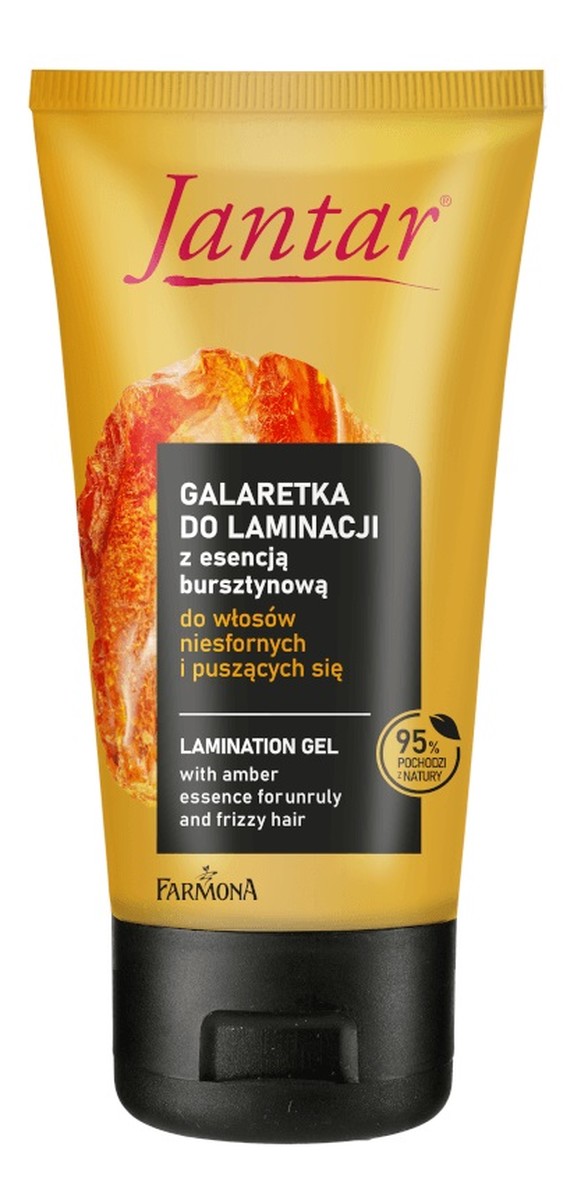 moc bursztynu galaretka do laminacji włosów