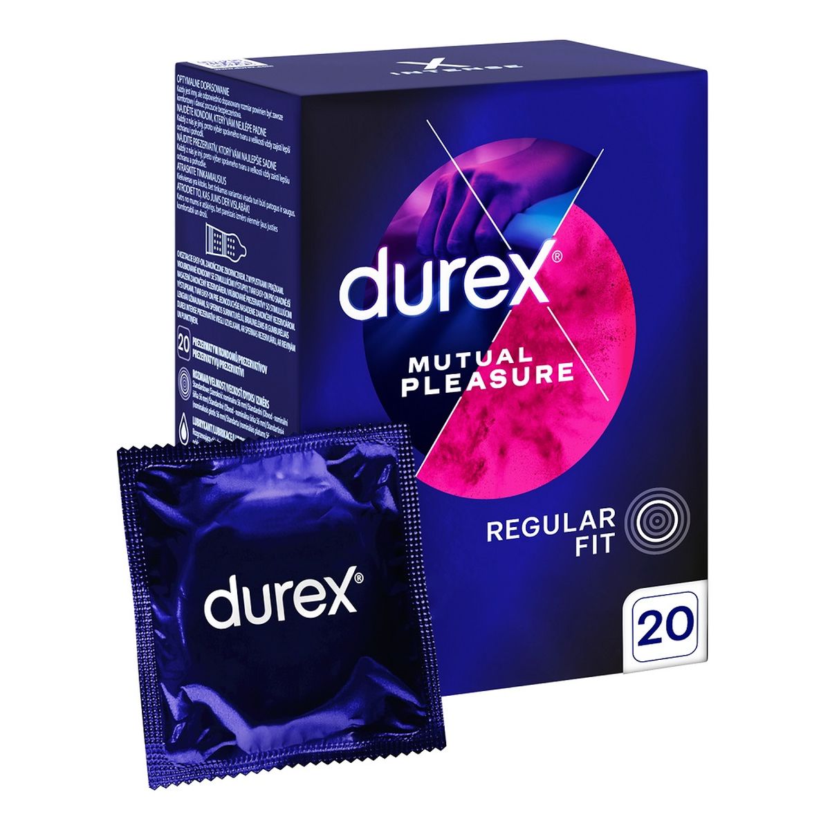 Durex Mutual pleasure prezerwatywy z wypustkami opóźniające wytrysk 20szt