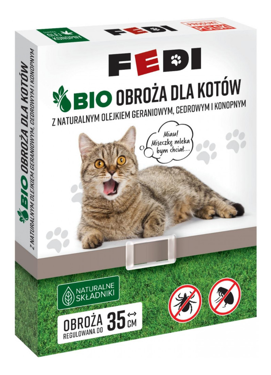OBROŻA DLA KOTÓW PRZECIW PCHŁOM I KLESZCZOM
