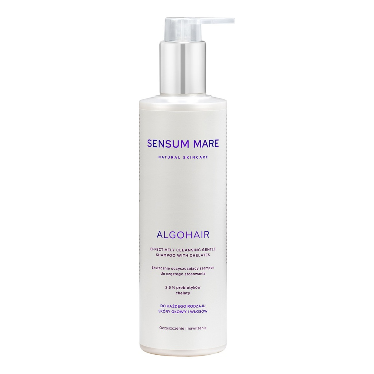 Sensum Mare Algohair skutecznie oczyszczający szampon do częstego stosowania do każdego rodzaju skóry głowy i włosów 250ml