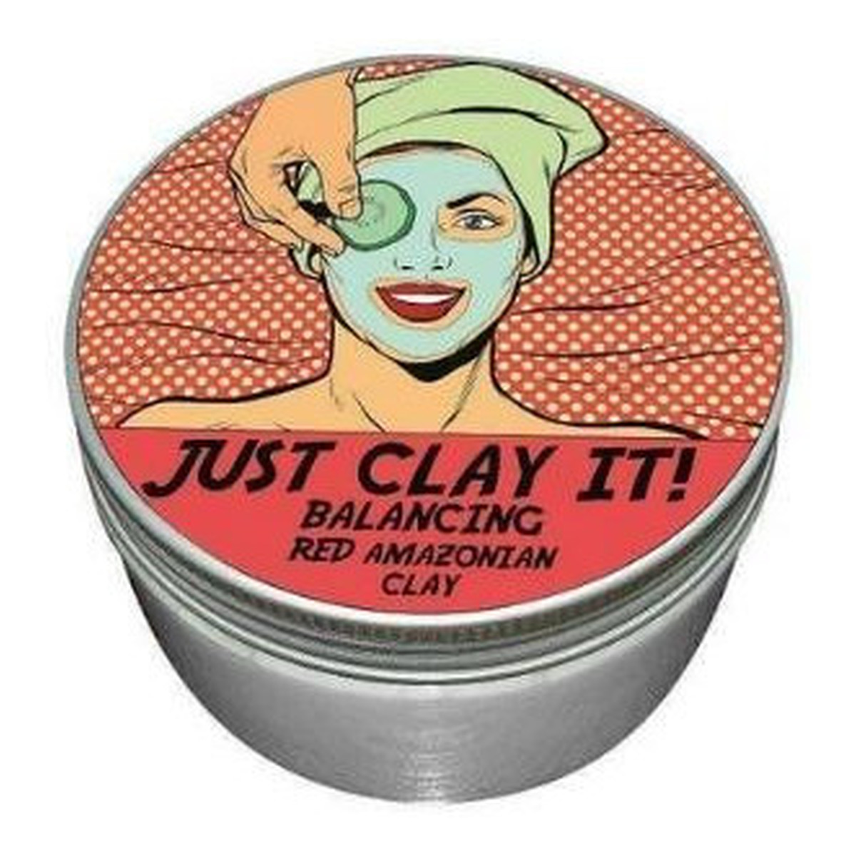 New Anna Ecou Just Clay It! Czerwona glinka do twarzy balansująca 70g