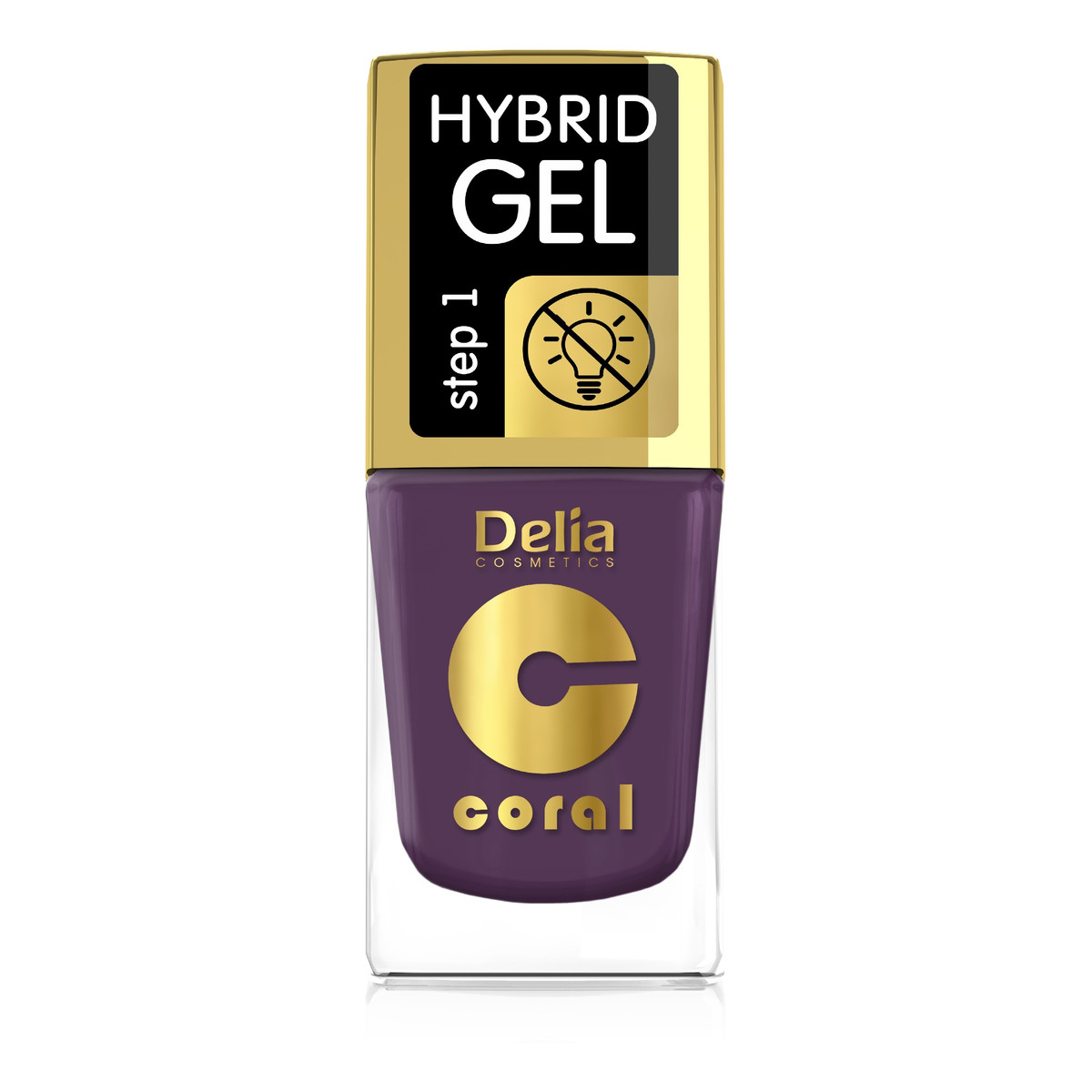 Delia Coral Hybrid Gel Emalia do paznokci lakier hybrydowy bez lampy 11ml