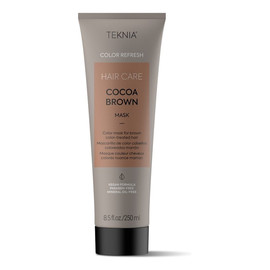 Teknia cocoa brown mask refresh odświeżająca maska do włosów farbowanych na brąz