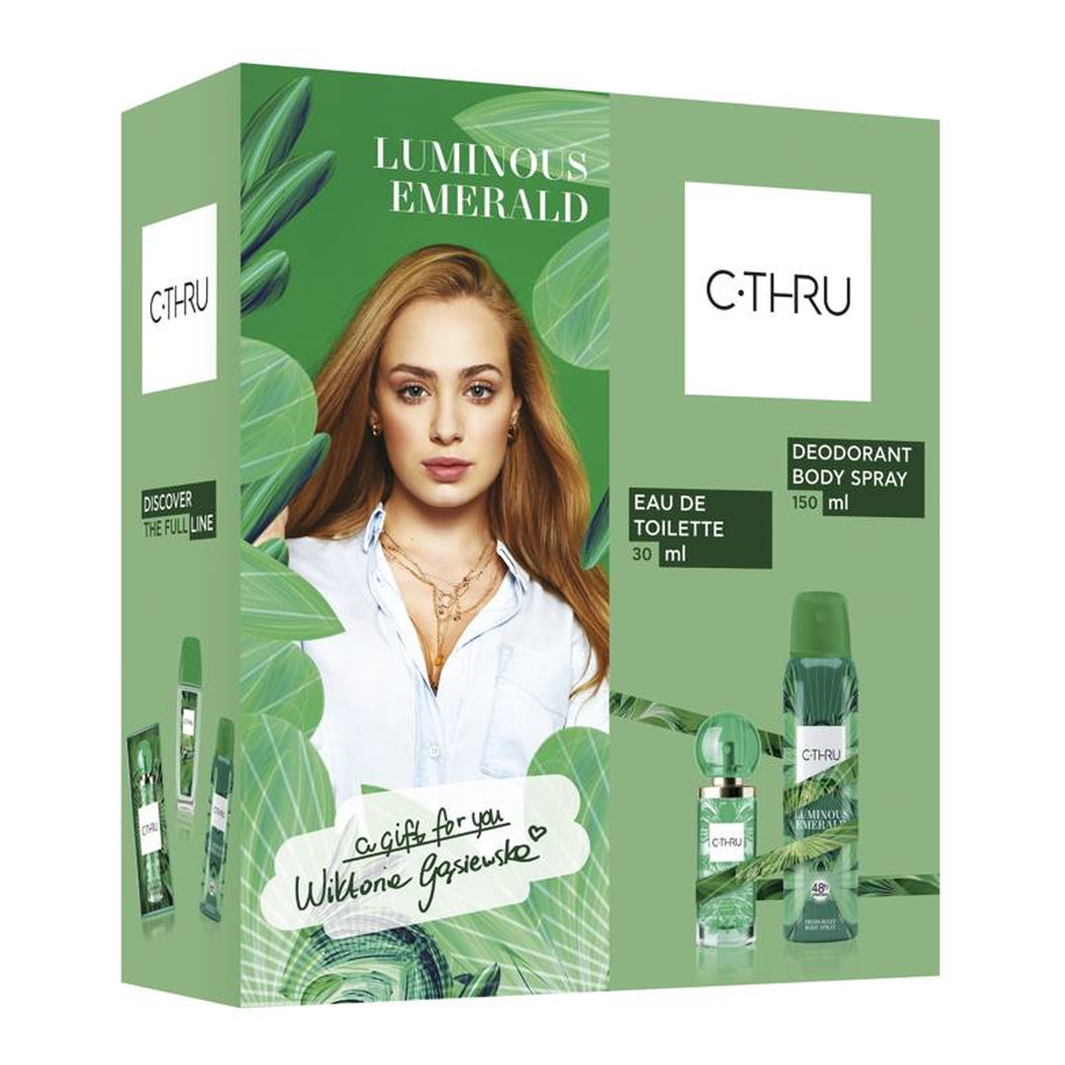 C-Thru Luminous Emerald Zestaw prezentowy Dezodorant spray 150ml + woda toaletowa 30 ml