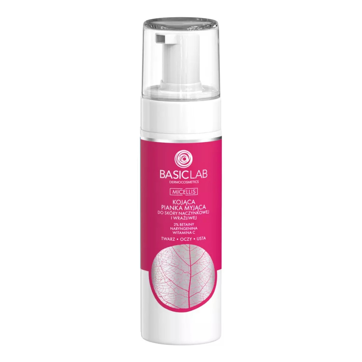 Basiclab Micellis kojąca pianka myjąca do skóry naczynkowej i wrażliwej 150ml